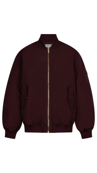 The Lola Club Lina Bomber Mulberry Wine