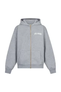 Lola Club Stella Zip Hoodie Grey Melange
