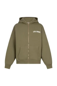 Lola Club Stella Zip Hoodie Sage Green