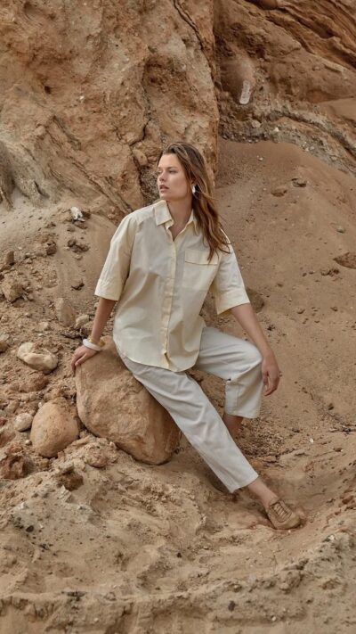 Peppercorn Nedrine shirt Vanilla Custard