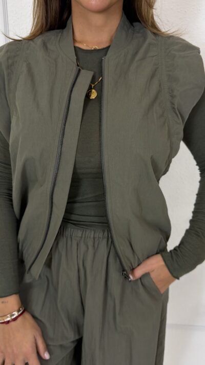 Co'Couture AcasiaCC waistcoat Army