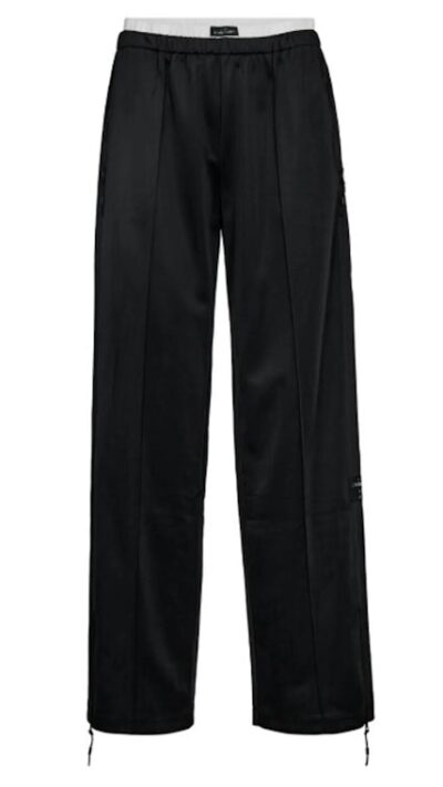 Haute L'amitie Slim logo track tall pants Black
