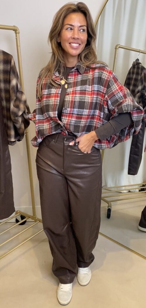Blouse Ruit rood