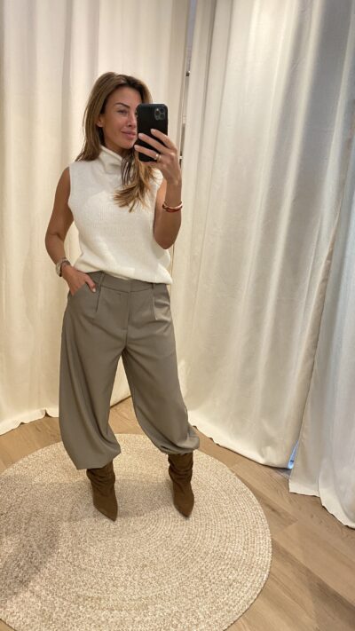 Neonoir Odelia knit top off white