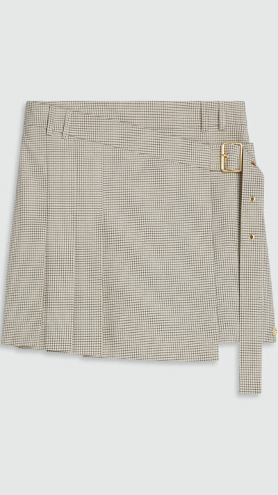 Josh V Isadee mid rise skort stone check