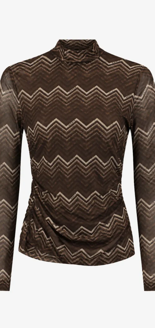 Nikkie Ariva Mesh top Chocolate Martini