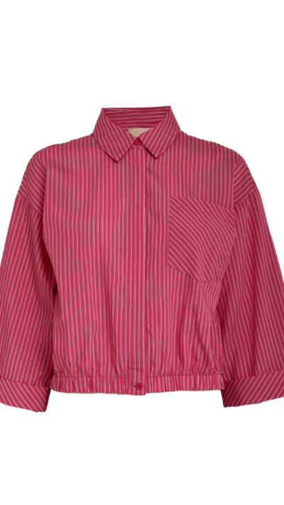 Peppercorn PcOmmie shirt Fuchsia Fedora Stripe